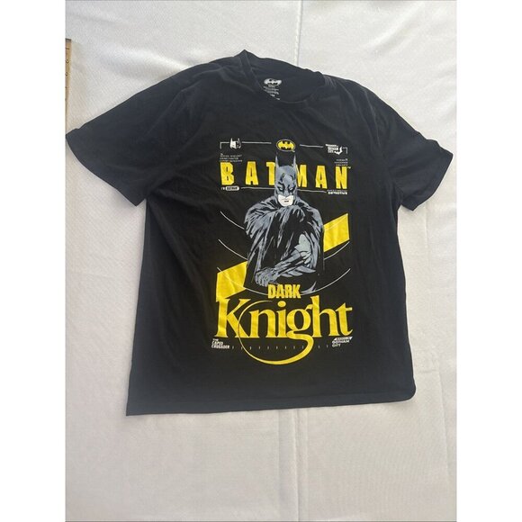 Rare Batman Dark Knight Black Short Sleeve DC XL T-Shirt - Picture 1 of 7